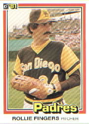1981 Donruss Baseball Cards 002 Rollie Fingers
